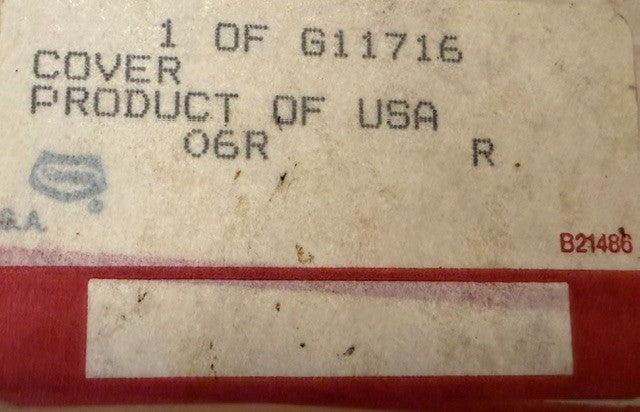Case IH Heavy Machinery Flywheel And Corresponding Genuine Cover Gasket G11716