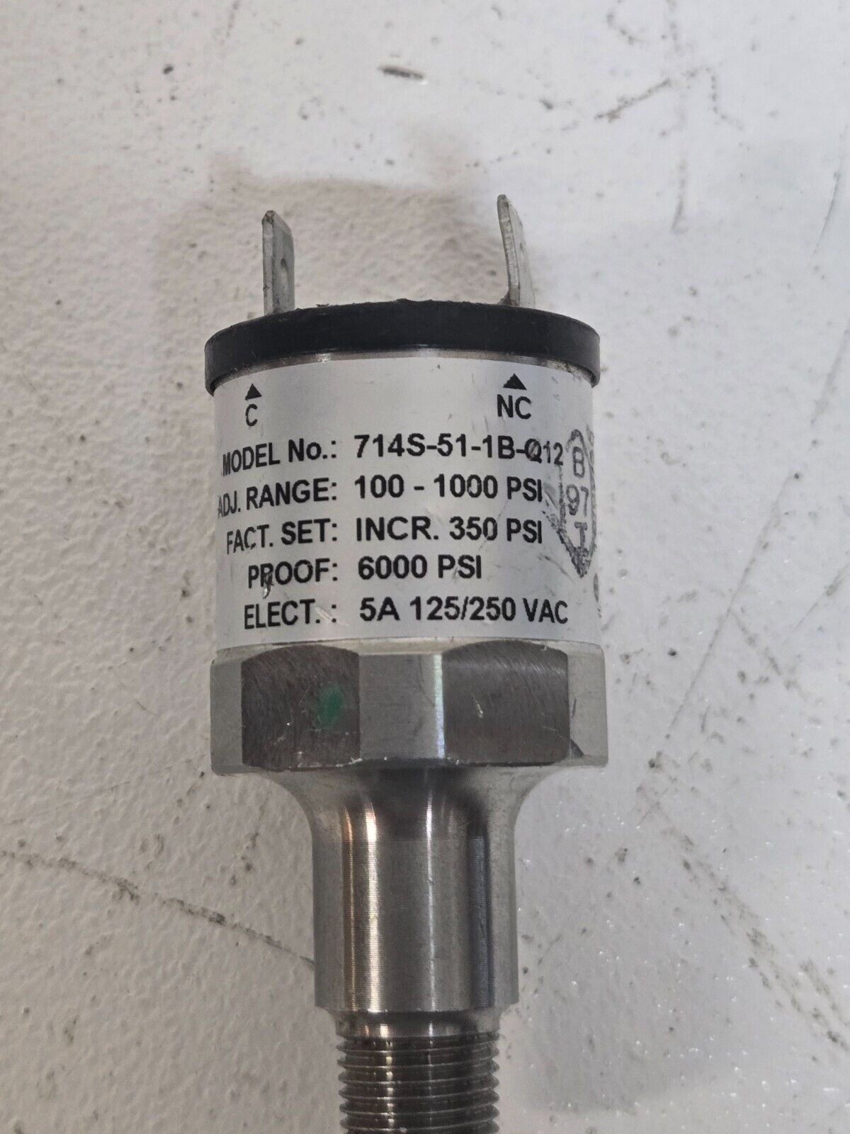 Barksdale Pressure Switch 714-51-1B-Q12