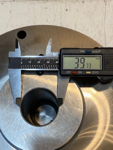Lathe Spindle Nose Collet Chuck 9" OD 68mm Top Bore 40mm Bottom Bore