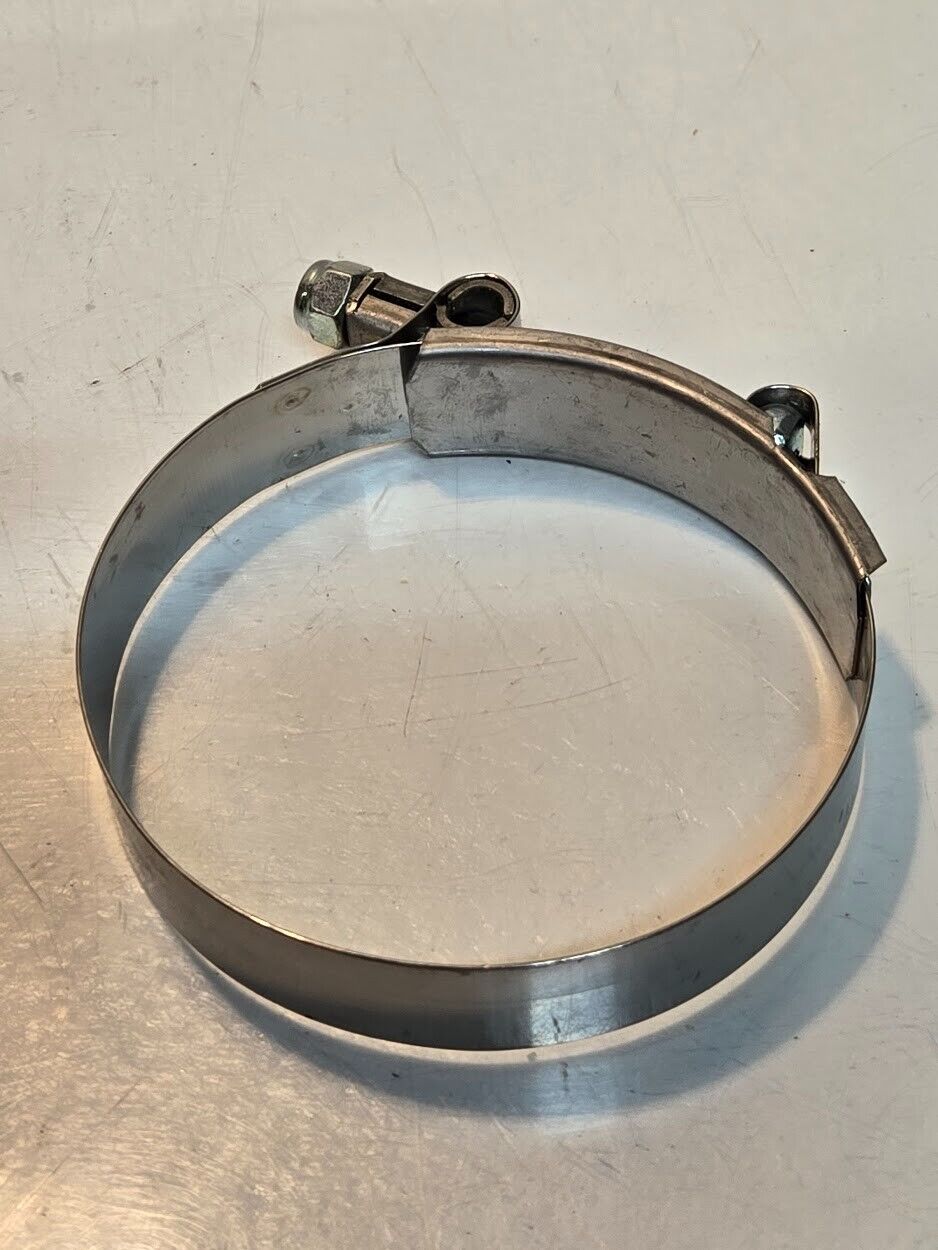 8 Quantity of Breeze T-Bolt Hose Clamps Min Dia 325 Stainless Steel Band (8 Qty)