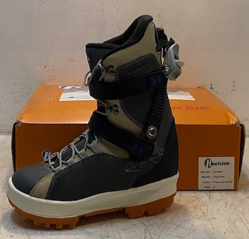 Heelside Boots Model Explorer Color Charcoal/Sand Size 9 Thermal Insulation
