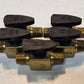 5 Quantity of Quarter Turn Plug Valves 1/4"x1/4" MPT for Parker PV607-4 (5 Qty)