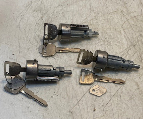 3 Quantity of Honda Ignition Lock Cylinder w/ Keys AHD90 (3 Quantity)