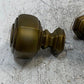 2 Qty of Kirsch Grotto Finials for Drapery Rods 3" OD 3-3/4" Length (2 Quantity)