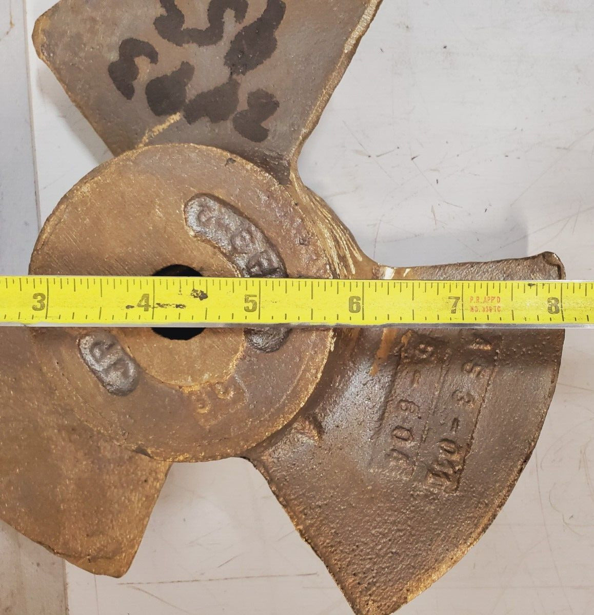 JP Bronze Propeller A53-011 | 5-8-04 | 2493-953-2 | 2493-2