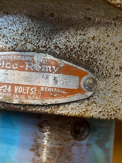 Delco-Remy Heavy Duty Starter Motor 1117071 | 24 Volts | Model 3394 | 1949043