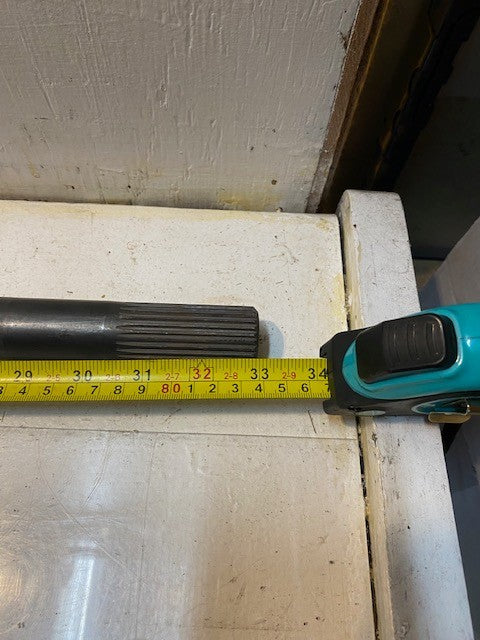 Automotive Axle Shaft 33" Long 30mm Bore 30mm End 27-Spline 30mm Shaft