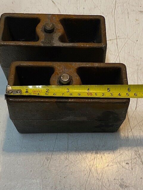 2 Quantity of Rear Overload Spring Spacers 6" W x 4-1/4" H x 2-1/4" D (2 Qty)