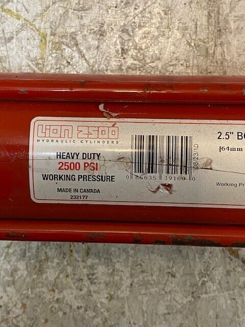 Lion 2500 PSI Hydraulic Cylinder 2.5" Bore x 16" Stroke 25TL16-112 | 639160