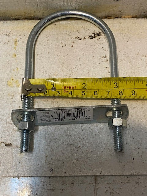 5 Quantity of STANLEY 2190BC U-Bolts w/ Plate & Hex Nuts (5 Quantity)