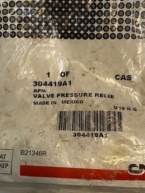 CNH 304419A1 Pressure Relief Valve