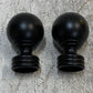 2 Qty of Wayfair Meservet Sphere Finials 2-1/2" OD 4" Length (2 Quantity)