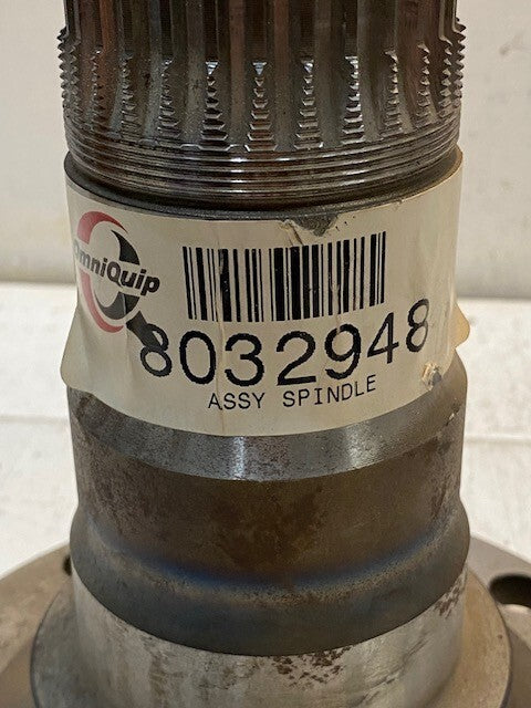 Omni Quip Spindle Assembly 8032948 | 30-Spline 12-Bolt 45mm Bore 8" OD 9" H