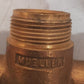 2 Qty. of Mueller Brass Service Tee 110 CTS Ends 3/4 x 3/4 x 1 | H-15381 (2 Qty)