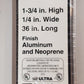 6 Qty. of M-D Building Products 36" Aluminum & Neoprene Door Sweep DB006 (6 Qty)