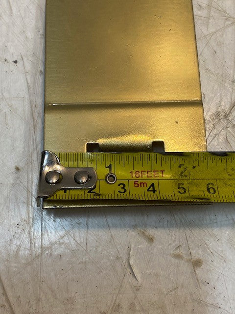 5 Quantity of Golden Metal Extended Lip Strike Plates 3-3/4" x 2-1/4" (5 Qty)