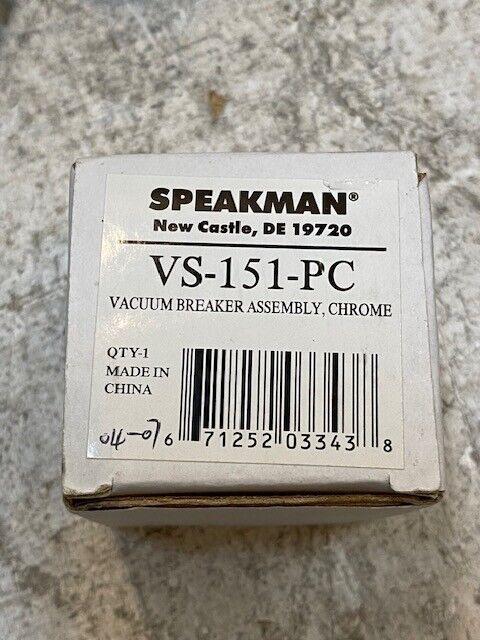 Speakman 5' Long Chrome Hand Shower Flexible Hose + Diverter Valve VS-151-PC