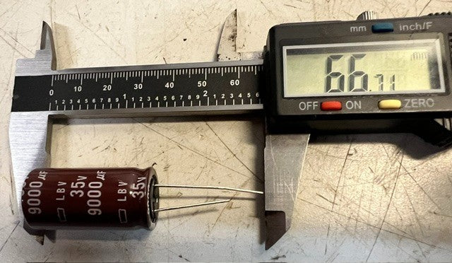 10 Quantity 9000 µF 35v LBV Aluminum Electrolytic Capacitors Bulk Pack (10Qty)