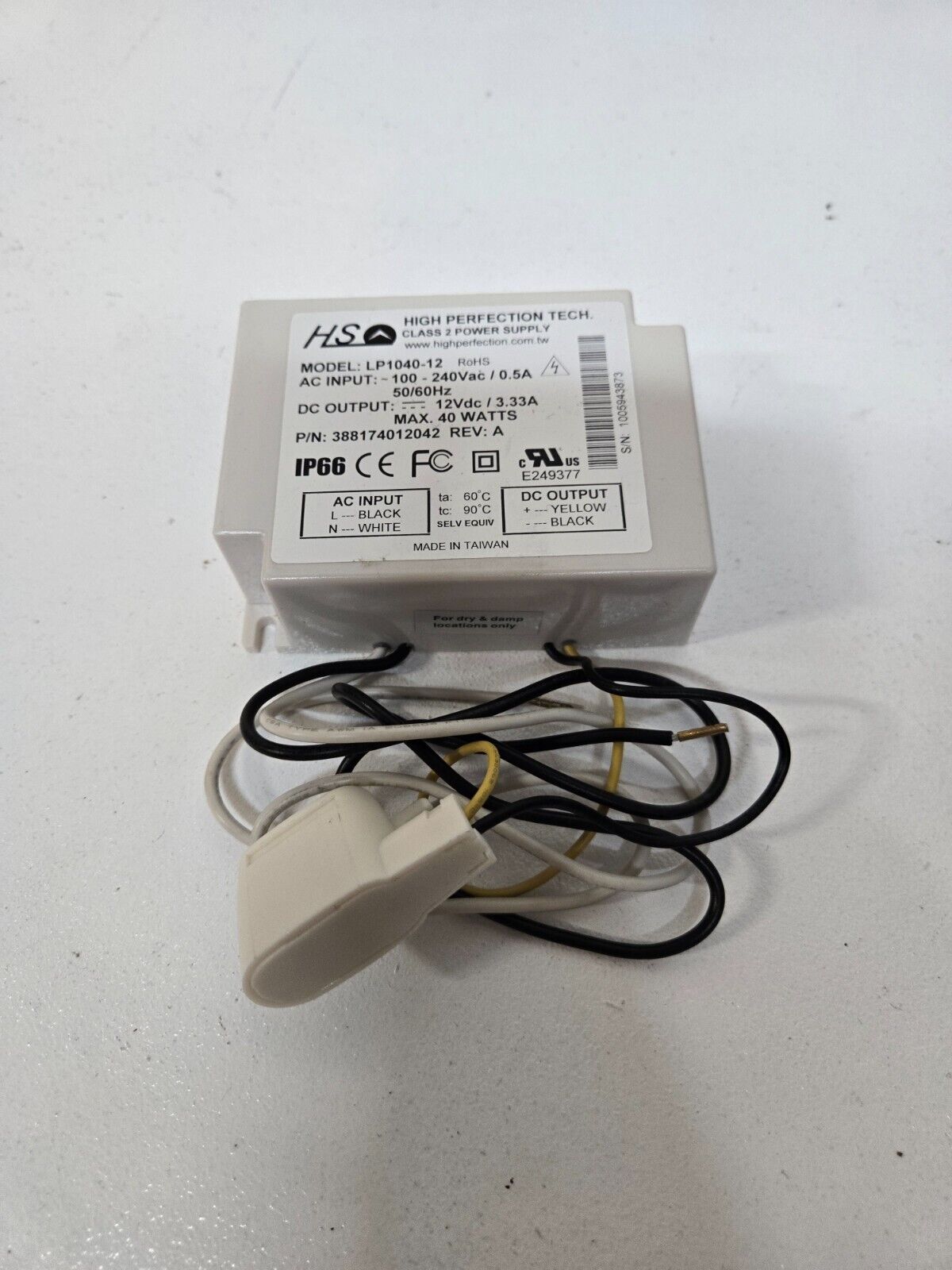 High Perfection Tech Power Supply LP1040-12 | 1005943873