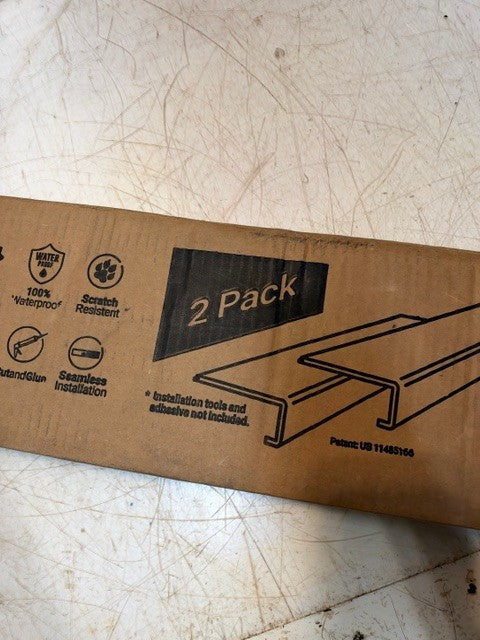 Step Solution Palenque Park Vinyl Stair Tread Lakeside Hill Oak 46" Long 2 Pack