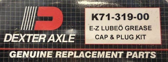 Dexter Axle E-Z Lube Grease Cap & Plug Kit K71-319-00 Trailer Hub Cover