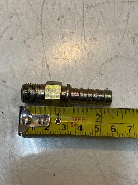 20 Quantity of Gates OAG MP 6-4 Hydraulic Nipple Hose Fittings 2-1/4" L (20 Qty)