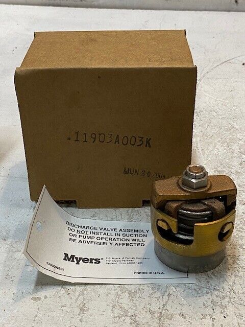 Myers 11903A003K Discharge Valve 13800A831