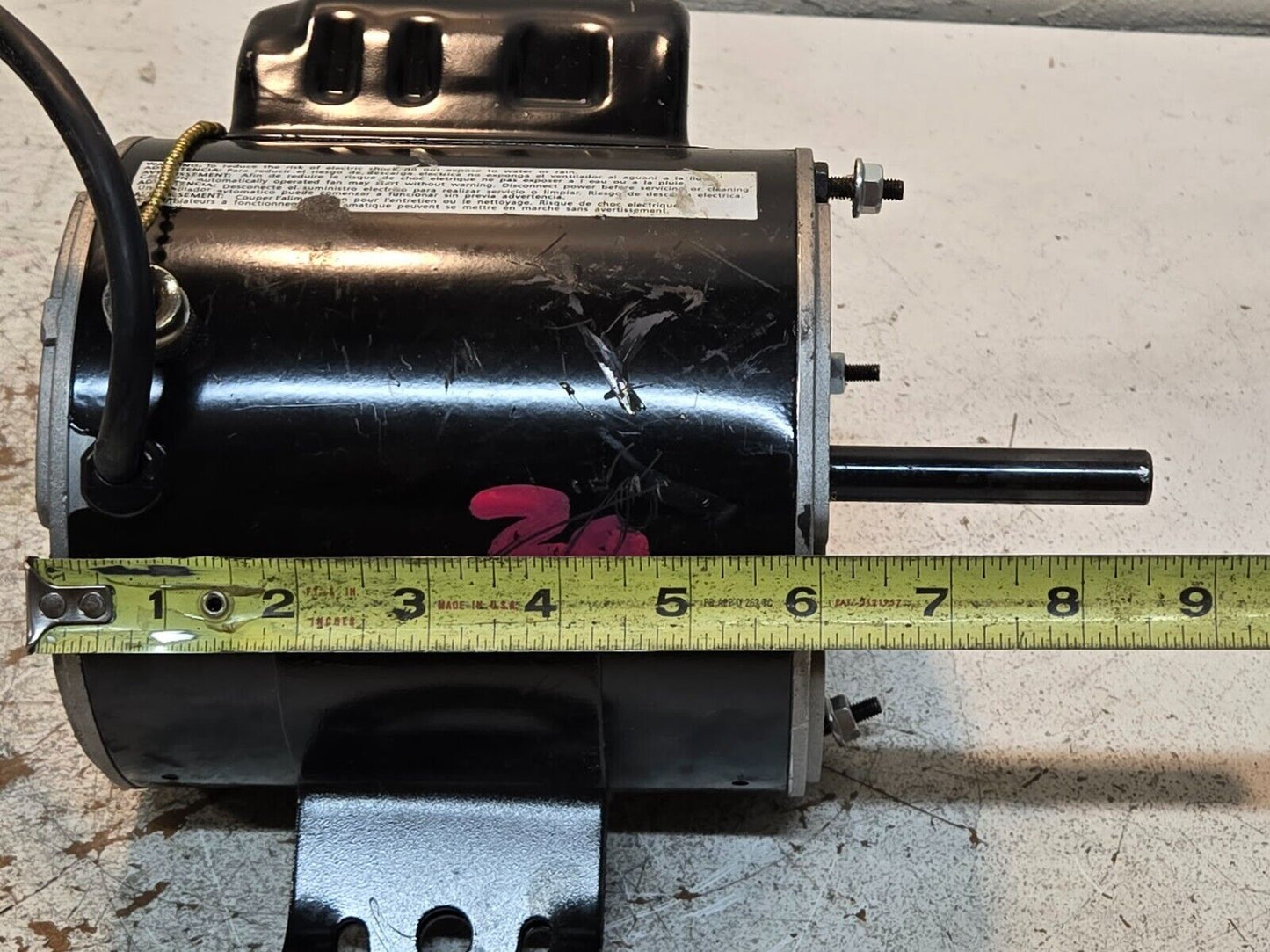 Dayton 2LY66 Motor WL2139024C1A | E255582 | 115V | 1100 RPM 2 Speed See Pictures