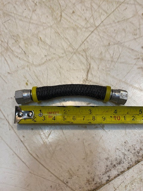 Parker M-106 Hydraulic Braided Hose Line Assembly 4-4 SAE JIC 4-1/4" Long