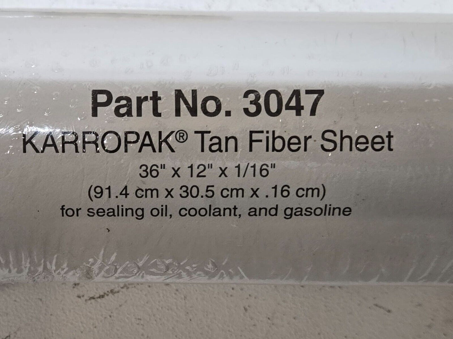 2 Quantity of Fel-Pro KARROPACK Fiber Sheets 36"x12"x1/16" | 3047 (2 Quantity)