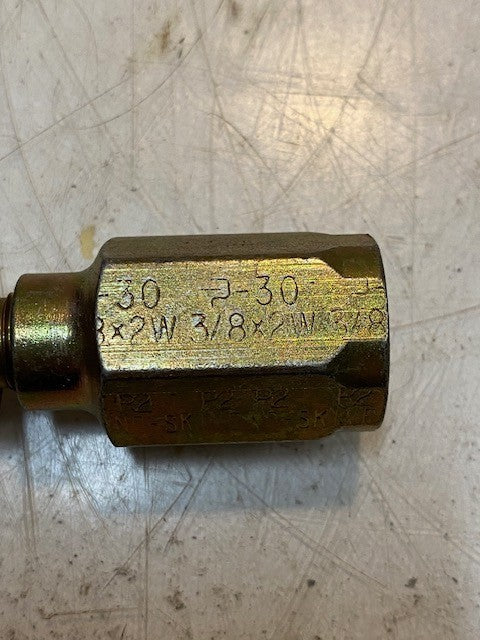 Parker 30 Series 3/8x2W R2 No Skive PB8D 34-42 KD8D Hydraulic Hose Fitting