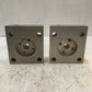 2 Qty of Hydraulic Flange Block Valves 6-5/8" x 6" x 2"  17912-3 (2 Quantity)