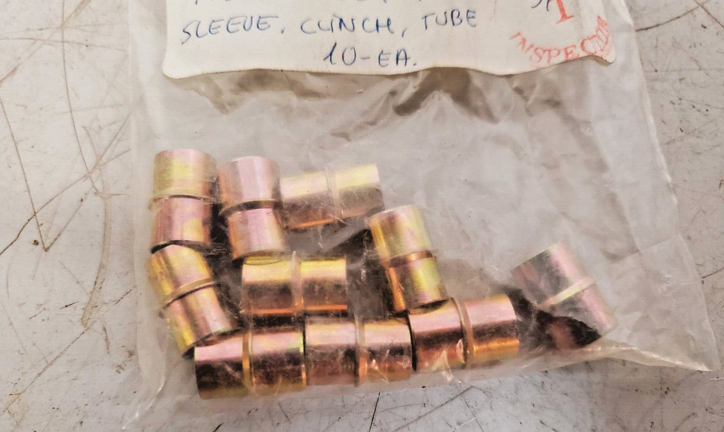 10 Quantity of Clinch Tube Fitting Sleeves 4730-00-554-7398 (10 Qty)