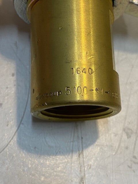 Aeroquip 5100-S1-16B Hydraulic Quick Disconnect Brass Male Coupler