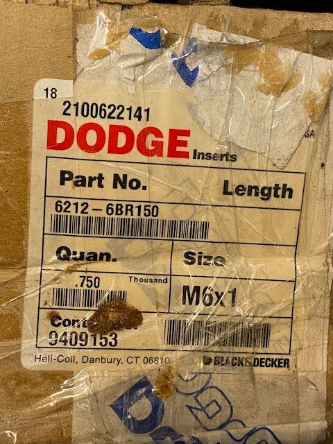 100 Quantity of Dodge Tapered M6x1 Couplings 6212-6BR150 | 2100622141 (100 Qty)