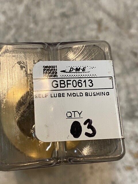 3 Qty of DME Self Lube Mold Bushings GBF0613 | 1-1/2" Tall 19mm Bore (3 Qty)