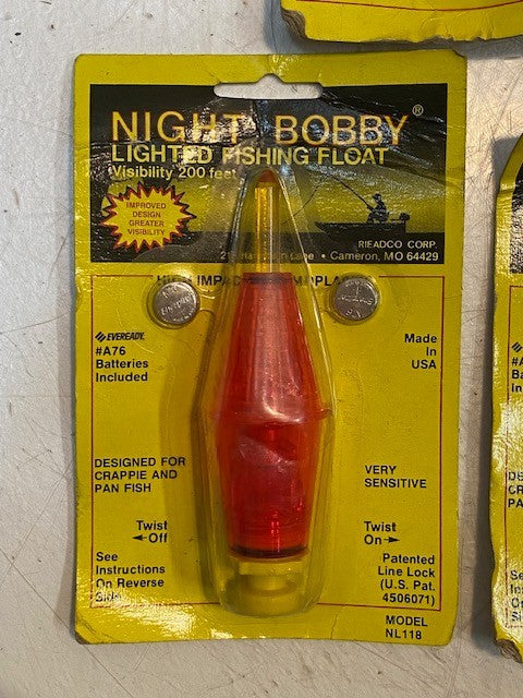 5 Quantity Variety of Rieadco Night Bobby Lighted Fishing Floats 4506071 (5 Qty)