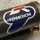 Termignoni Pair Oval Carbon Fiber Exhaust Silencers 45mm Bore 48mm Bore