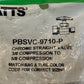 Watts PBSVC-9710-P Chrome Straight Valve 3/8 Compression to 5/8 Compression
