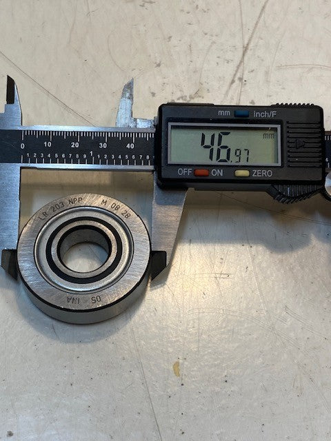 INA LR-203-NPP Yoke Type Track Roller Ball Bearing 17mm Bore 47mm OD 12mm Thick