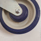 3 Qty of 5" Blue Polyurethane Wheels Swivel (3 Quantity)