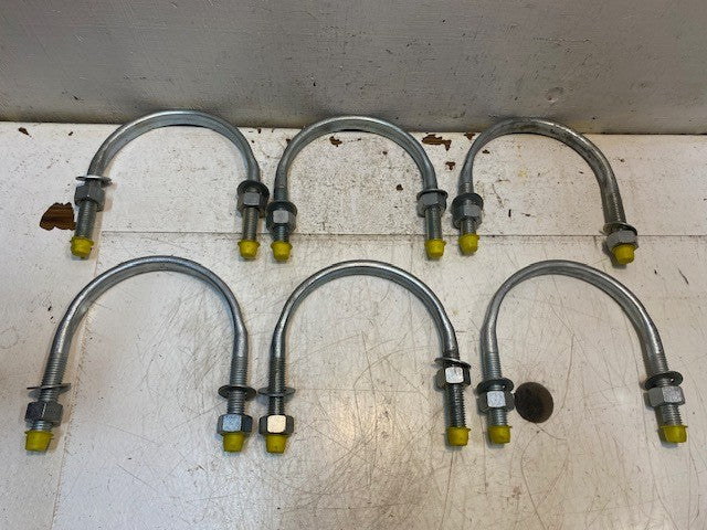 6 Quantity of U-Bolts 4B540 | 7" L x 7" W 19mm Thick 16mm Thread (6 Quantity)