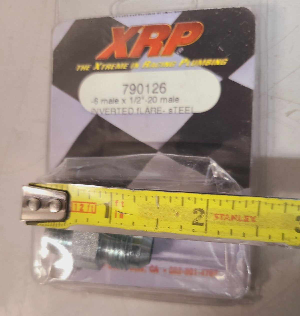 4 Quantity of XRP Fitting Adapter Natural Steel Straight Hardline 790126 (4 Qty)