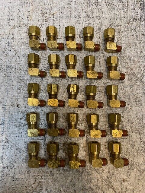 25 Quantity of Parker Air Brake Brass Fluid Connectors VS269NTA-6-2 (25 Qty)