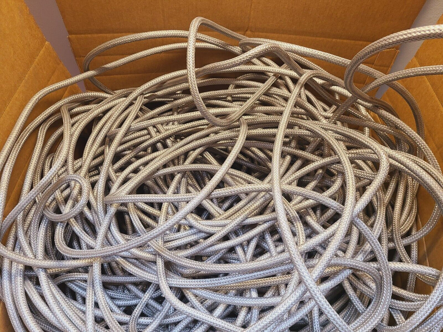 79 Lbs of 304 Braided Cable Sleeving & Wire 1/2" Thickness 2 conductors (79 Lbs)