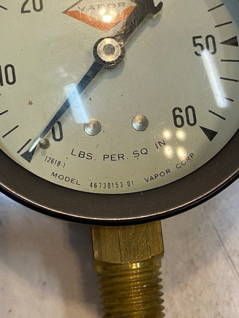 Vapor Corp. Pressure Gauge Lbs. Per Sq. Inch 0-60 Model 46730153-01