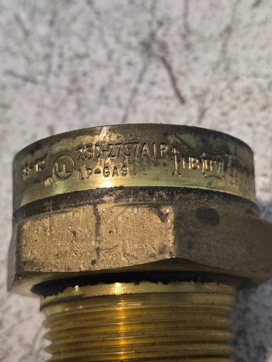 2 Quantity of Omeca 250-2757AIR LP-Gas 1" Safety Relief Valve 250 PSI (2 Qty)