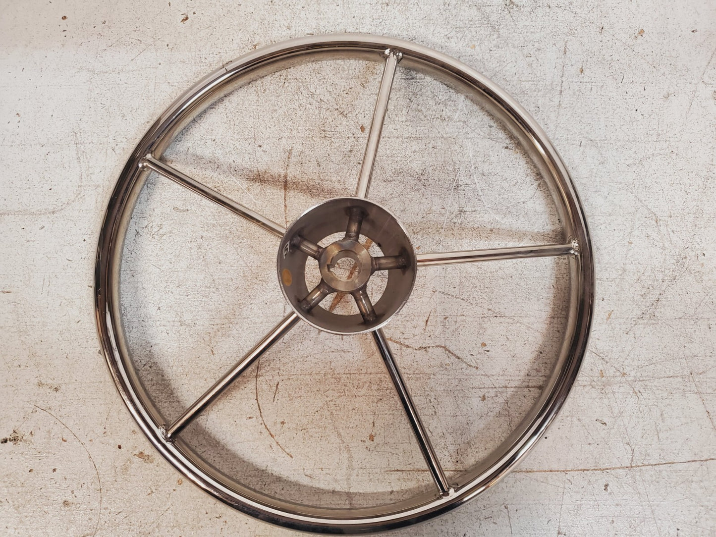 Destroyer Boat Steering Wheel 15-1/2" Diameter 5 Spoke