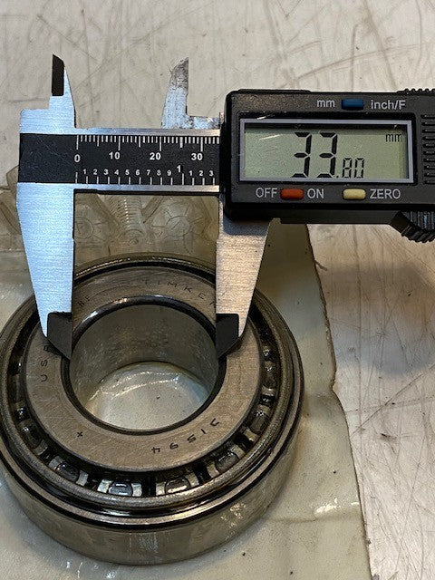 Set of 2 Different Timken Bearings 31594 (77mm OD) & 25590 (83mm OD)