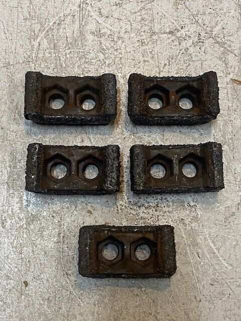 5 Qty of Wood/Tub Grinder Hammer Tips Teeth Rectangle 3-3/4" L 1-7/8" W (5 Qty)